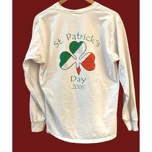 Vintage 2005 Boston Police Gaelic Column St Patrick’s Day Long Sleeve Shirt
